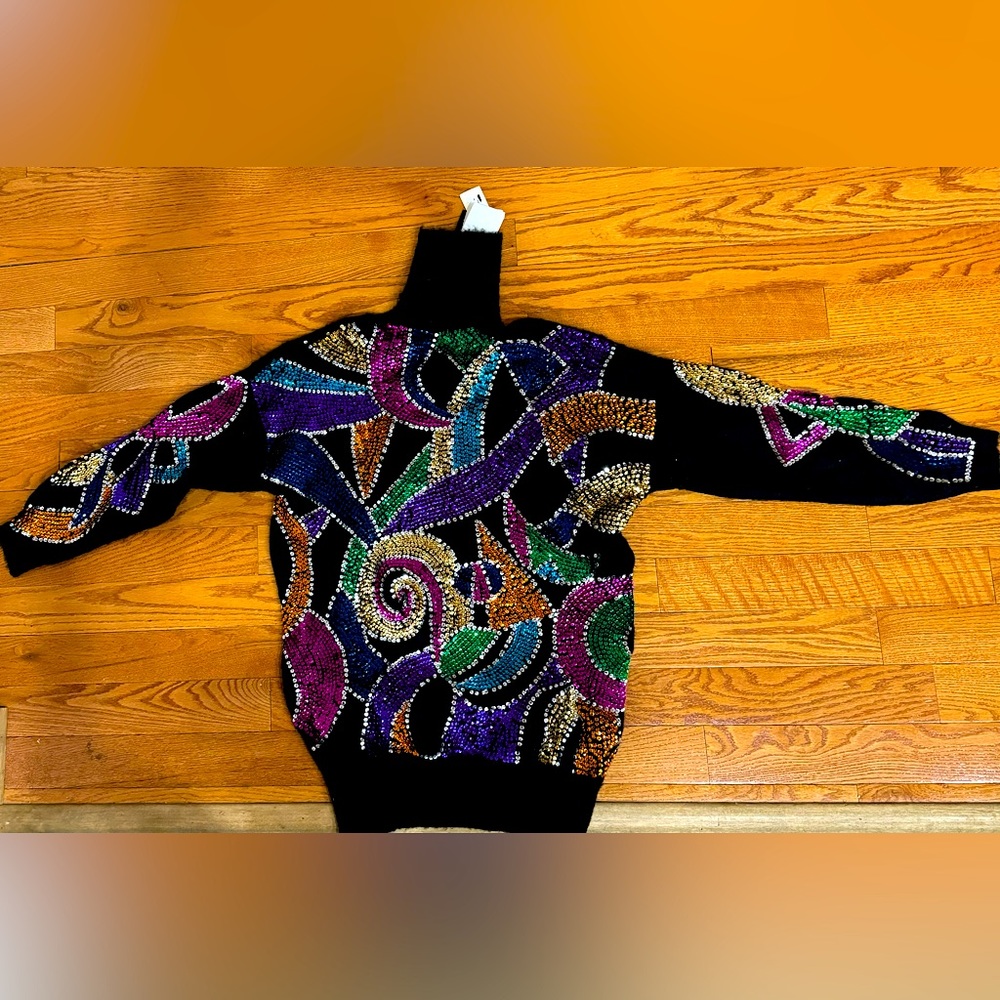 Rare AMEN embellished/bejeweled/rhinestone Sweater BNWT